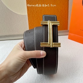 Hermes Оригинальный ремень Hermes, ширина 3,8 см, импортная кожа,