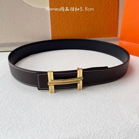 Hermes Оригинальный ремень Hermes, ширина 3,8 см, импортная кожа,