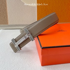 Hermes】Оригинальный ремень Hermes, ширина 3,8 см, импортная кожа,