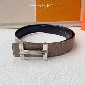 Hermes】Оригинальный ремень Hermes, ширина 3,8 см, импортная кожа,