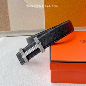 Hermes】Оригинальный ремень Hermes, ширина 3,8 см, импортная кожа,