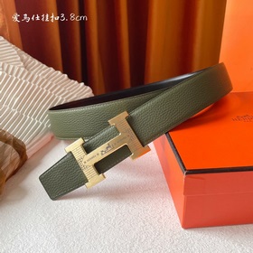 Hermes Оригинальный ремень Hermes, ширина 3,8 см, импортная кожа,
