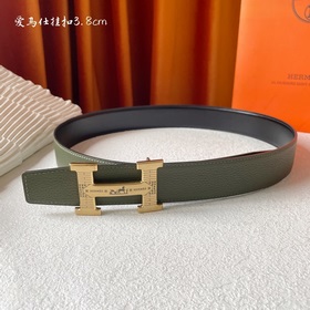 Hermes Оригинальный ремень Hermes, ширина 3,8 см, импортная кожа,