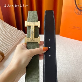 Hermes Оригинальный ремень Hermes, ширина 3,8 см, импортная кожа,