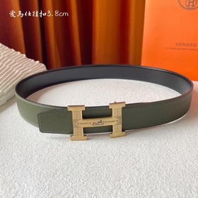 Hermes Оригинальный ремень Hermes, ширина 3,8 см, импортная кожа,
