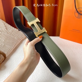 Hermes Оригинальный ремень Hermes, ширина 3,8 см, импортная кожа,
