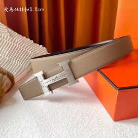 Hermes Оригинальный ремень Hermes, ширина 3,8 см, импортная кожа,