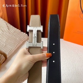 Hermes Оригинальный ремень Hermes, ширина 3,8 см, импортная кожа,