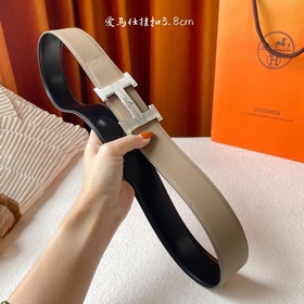 Hermes Оригинальный ремень Hermes, ширина 3,8 см, импортная кожа,