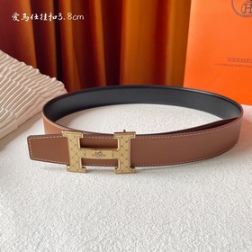 Hermes Оригинальный ремень Hermes, ширина 3,8 см, импортная кожа,
