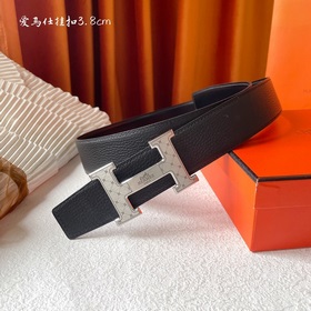 Hermes Оригинальный ремень Hermes, ширина 3,8 см, импортная кожа,