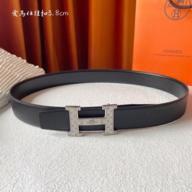 Hermes Оригинальный ремень Hermes, ширина 3,8 см, импортная кожа,