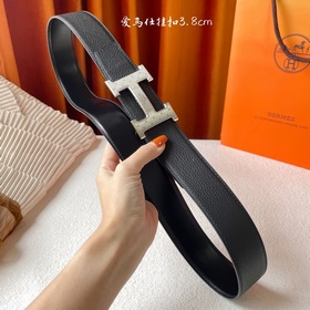 Hermes Оригинальный ремень Hermes, ширина 3,8 см, импортная кожа,