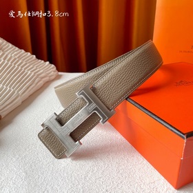 Hermes Оригинальный ремень Hermes, ширина 3,8 см, импортная кожа,
