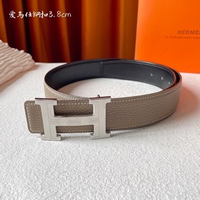 Hermes Оригинальный ремень Hermes, ширина 3,8 см, импортная кожа,