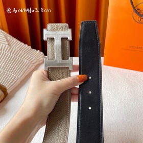 Hermes Оригинальный ремень Hermes, ширина 3,8 см, импортная кожа,