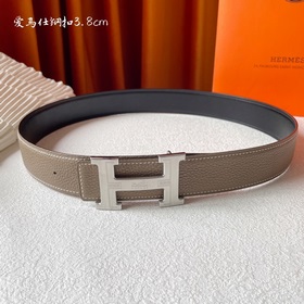 Hermes Оригинальный ремень Hermes, ширина 3,8 см, импортная кожа,