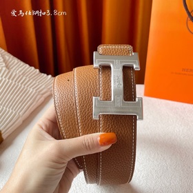 Hermes Оригинальный ремень Hermes, ширина 3,8 см, импортная кожа,