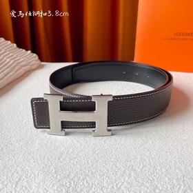Hermes Оригинальный ремень Hermes, ширина 3,8 см, импортная кожа,