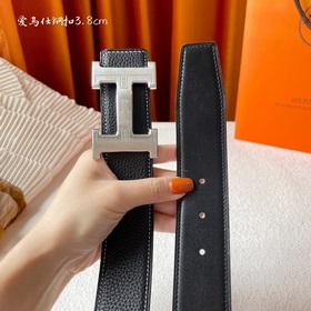 Hermes Оригинальный ремень Hermes, ширина 3,8 см, импортная кожа,