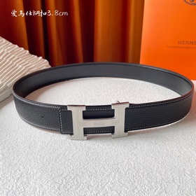 Hermes Оригинальный ремень Hermes, ширина 3,8 см, импортная кожа,