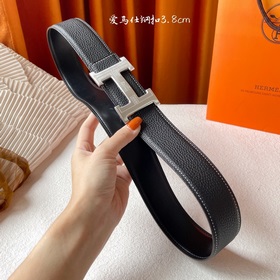 Hermes Оригинальный ремень Hermes, ширина 3,8 см, импортная кожа,