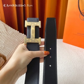 Hermes Оригинальный ремень Hermes, ширина 3,8 см, импортная кожа,