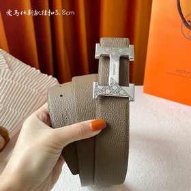 Hermes Оригинальный ремень Hermes, ширина 3,8 см, импортная кожа,