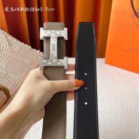 Hermes Оригинальный ремень Hermes, ширина 3,8 см, импортная кожа,