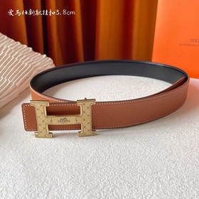 Hermes】Оригинальный ремень Hermes, ширина 3,8 см, импортная кожа,