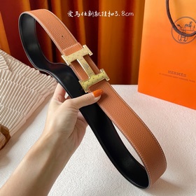 Hermes】Оригинальный ремень Hermes, ширина 3,8 см, импортная кожа,