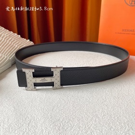 Hermes Оригинальный ремень Hermes, ширина 3,8 см, импортная кожа,