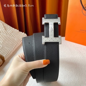 Hermes Оригинальный ремень Hermes, ширина 3,8 см, импортная кожа,