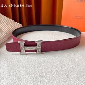 Hermes Оригинальный ремень Hermes, ширина 3,8 см, импортная кожа,