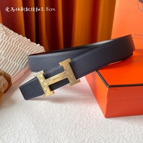 Hermes Оригинальный ремень Hermes, ширина 3,8 см, импортная кожа,