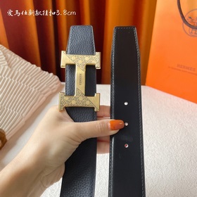 Hermes Оригинальный ремень Hermes, ширина 3,8 см, импортная кожа,