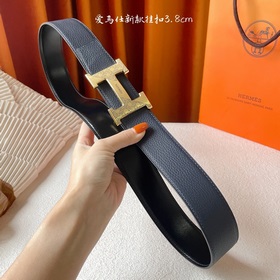 Hermes Оригинальный ремень Hermes, ширина 3,8 см, импортная кожа,