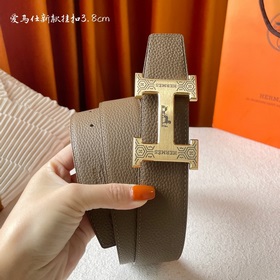Hermes Оригинальный ремень Hermes, ширина 3,8 см, импортная кожа,