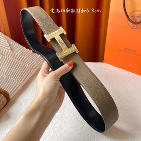 Hermes Оригинальный ремень Hermes, ширина 3,8 см, импортная кожа,