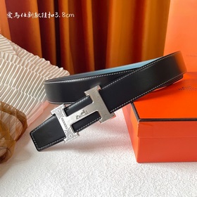 Hermes Оригинальный ремень Hermes, ширина 3,8 см, импортная кожа,