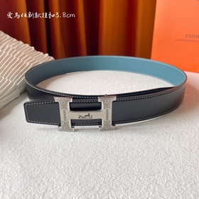 Hermes Оригинальный ремень Hermes, ширина 3,8 см, импортная кожа,