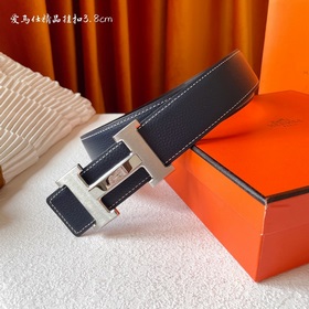 Hermes Оригинальный ремень Hermes, ширина 3,8 см, импортная кожа,