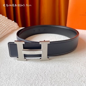 Hermes Оригинальный ремень Hermes, ширина 3,8 см, импортная кожа,