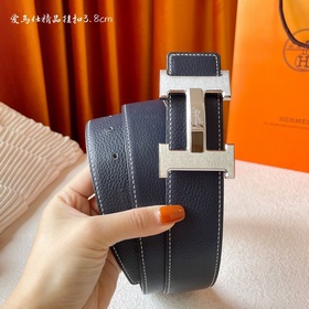 Hermes Оригинальный ремень Hermes, ширина 3,8 см, импортная кожа,
