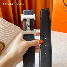 Hermes Оригинальный ремень Hermes, ширина 3,8 см, импортная кожа,