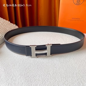 Hermes Оригинальный ремень Hermes, ширина 3,8 см, импортная кожа,