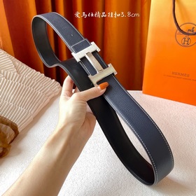 Hermes Оригинальный ремень Hermes, ширина 3,8 см, импортная кожа,