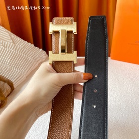 Hermes Оригинальный ремень Hermes, ширина 3,8 см, импортная кожа,