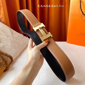 Hermes Оригинальный ремень Hermes, ширина 3,8 см, импортная кожа,