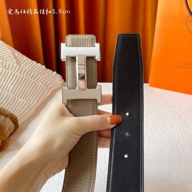 Hermes Оригинальный ремень Hermes, ширина 3,8 см, импортная кожа,
